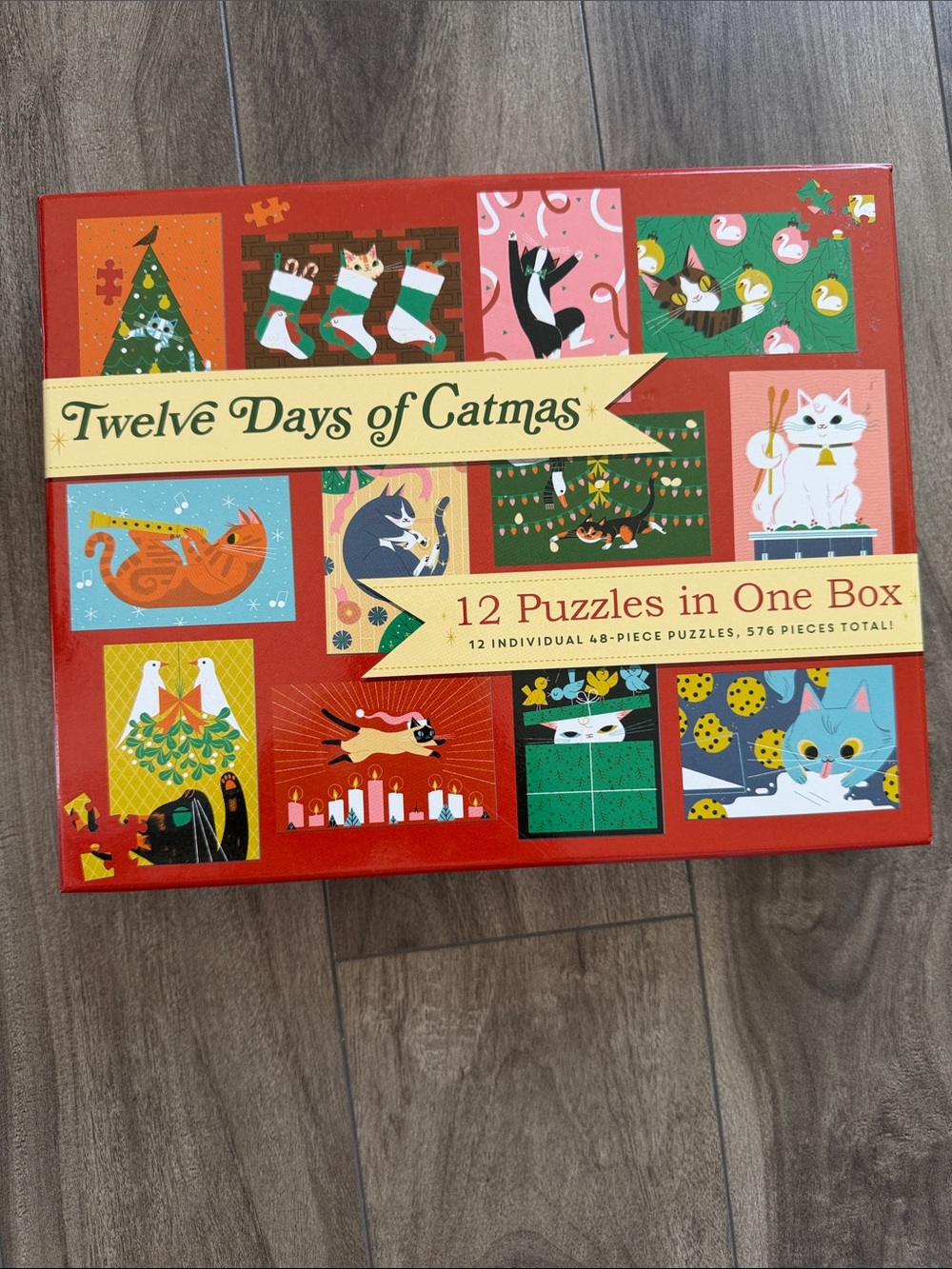 Twelves Days of Catmas 12 Mini Puzzles